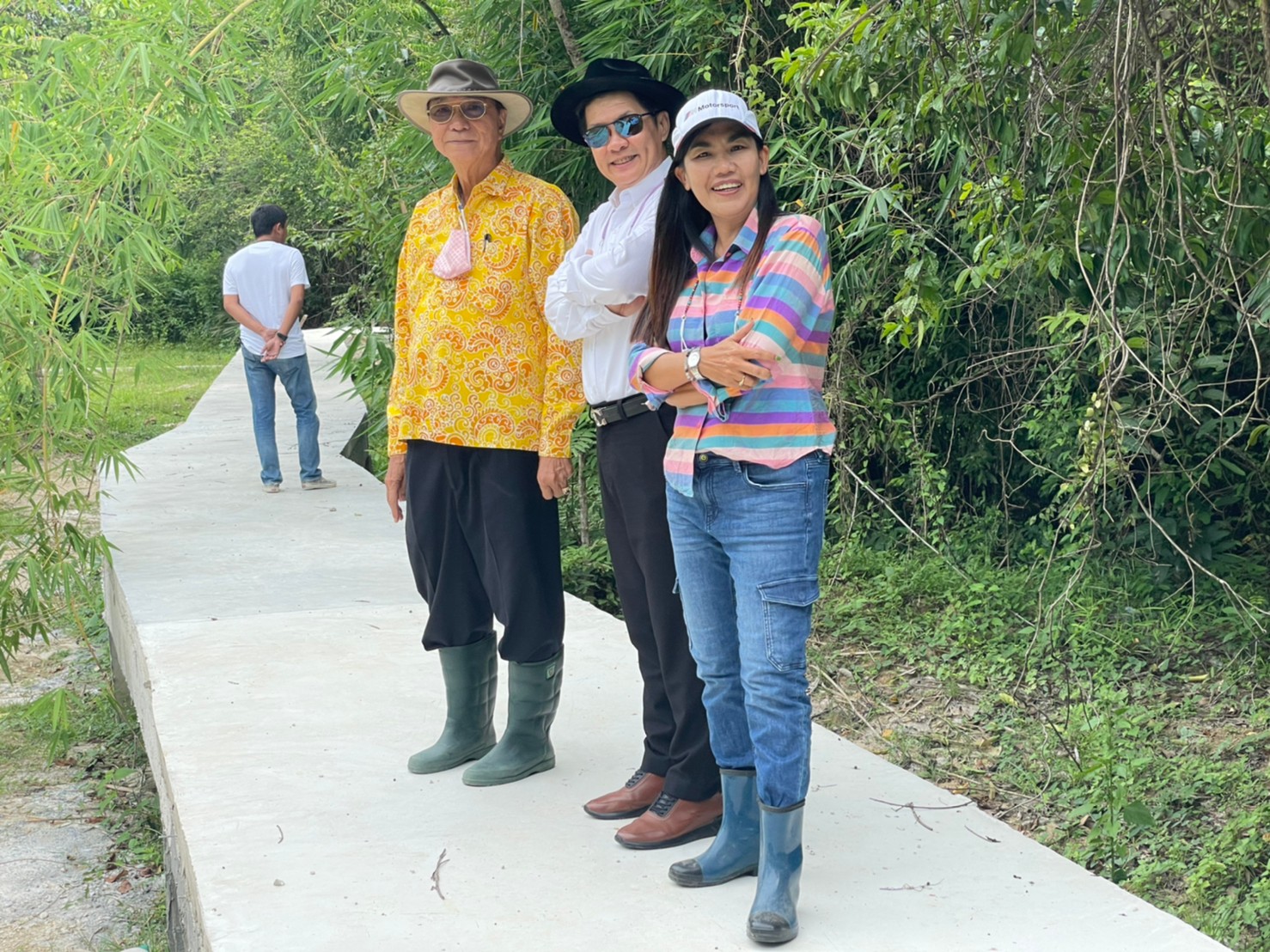 อธิการบดี ติดตามความคืบหน้างานก่อสร้าง canopy walkway