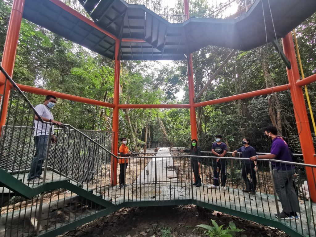 ติดตามความคืบหน้างานก่อสร้าง canopy walkway และเส้นศึกษาธรรมชาติ