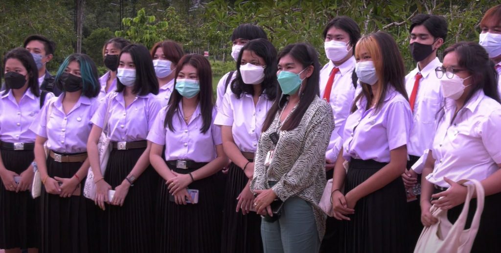 การให้บริการนำชมอุทยานพฤกษศาสตร์ สำนักวิชาสถาปัตยกรรมศาสตร์และการออกแบบ