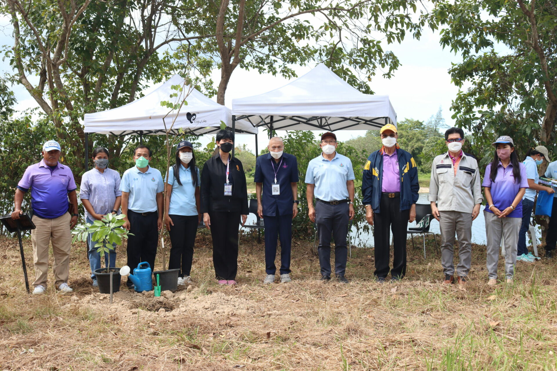 รับมอบและร่วมปลูกต้นไม้เชื่อมสัมพันธ์ระหว่างมหาวิทยาลัยวลัยลักษณ์ กับ องค์การสวนพฤกษศาสตร