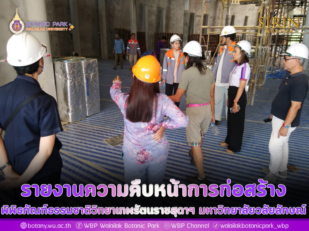 รายงานความคืบหน้าการก่อสร้างพิพิธภัณฑ์ฯ
