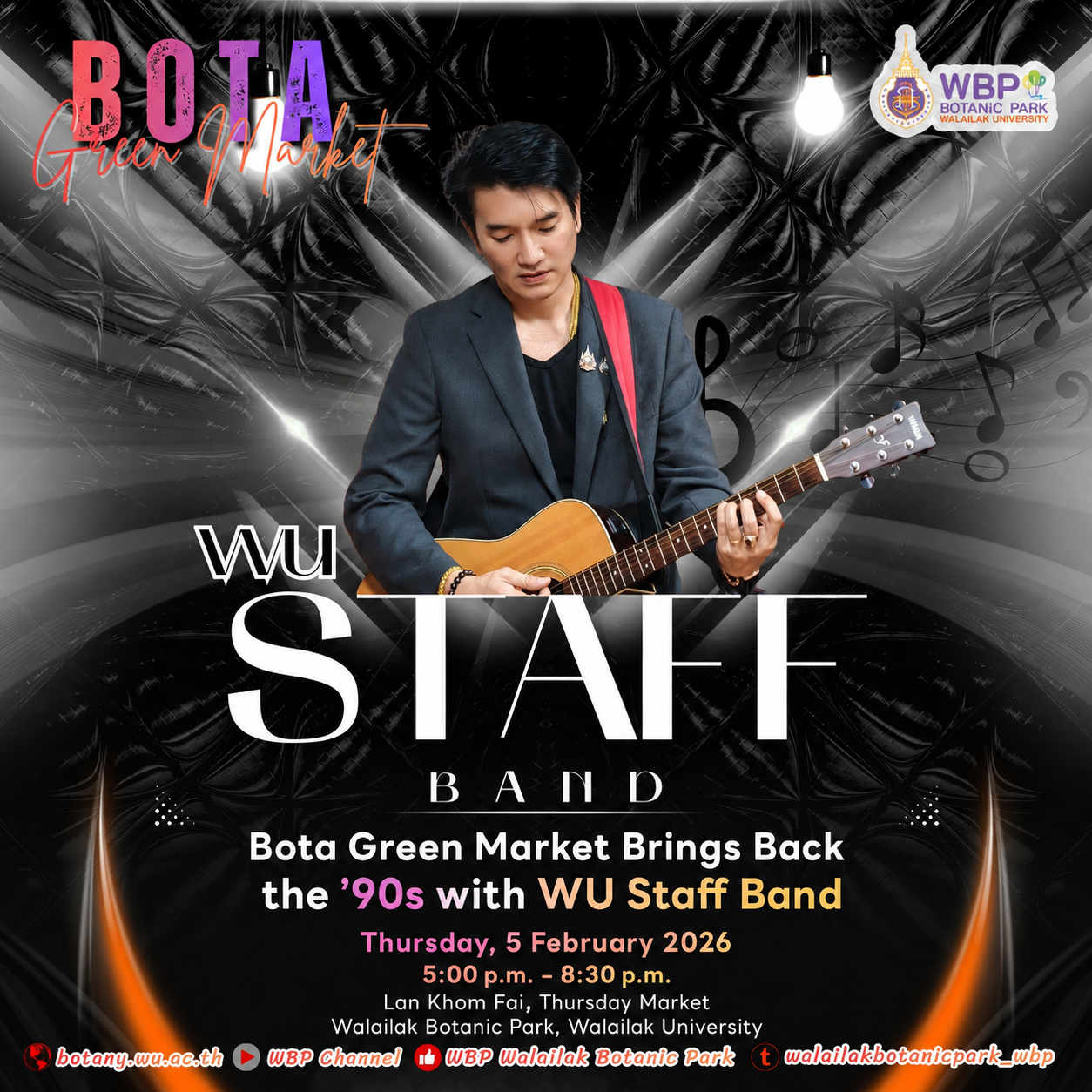 Bota Green Market Brings Back the ’90s with WU Staff Band on 5 February 2026