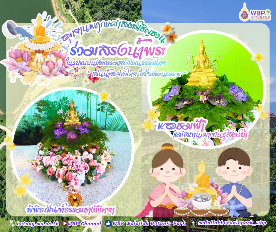 เชิญร่วมกิจกรรม “สรงน้ำพระ ชำระจิตใจ รักษ์วิถีไทยในอ้อมกอดธรรมชาติ” รับปีใหม่ไทย