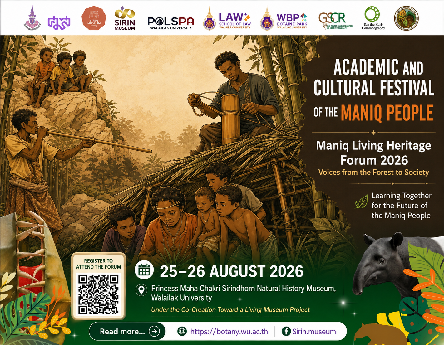 Walailak University Hosts Maniq Living Heritage Forum 2026: “Voices from the Forest to Society”
