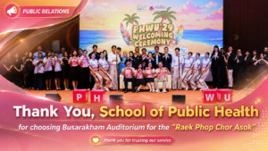 Walailak University School of Public Health Holds “Raek Phop Chor Asok” at Busarakham Auditorium