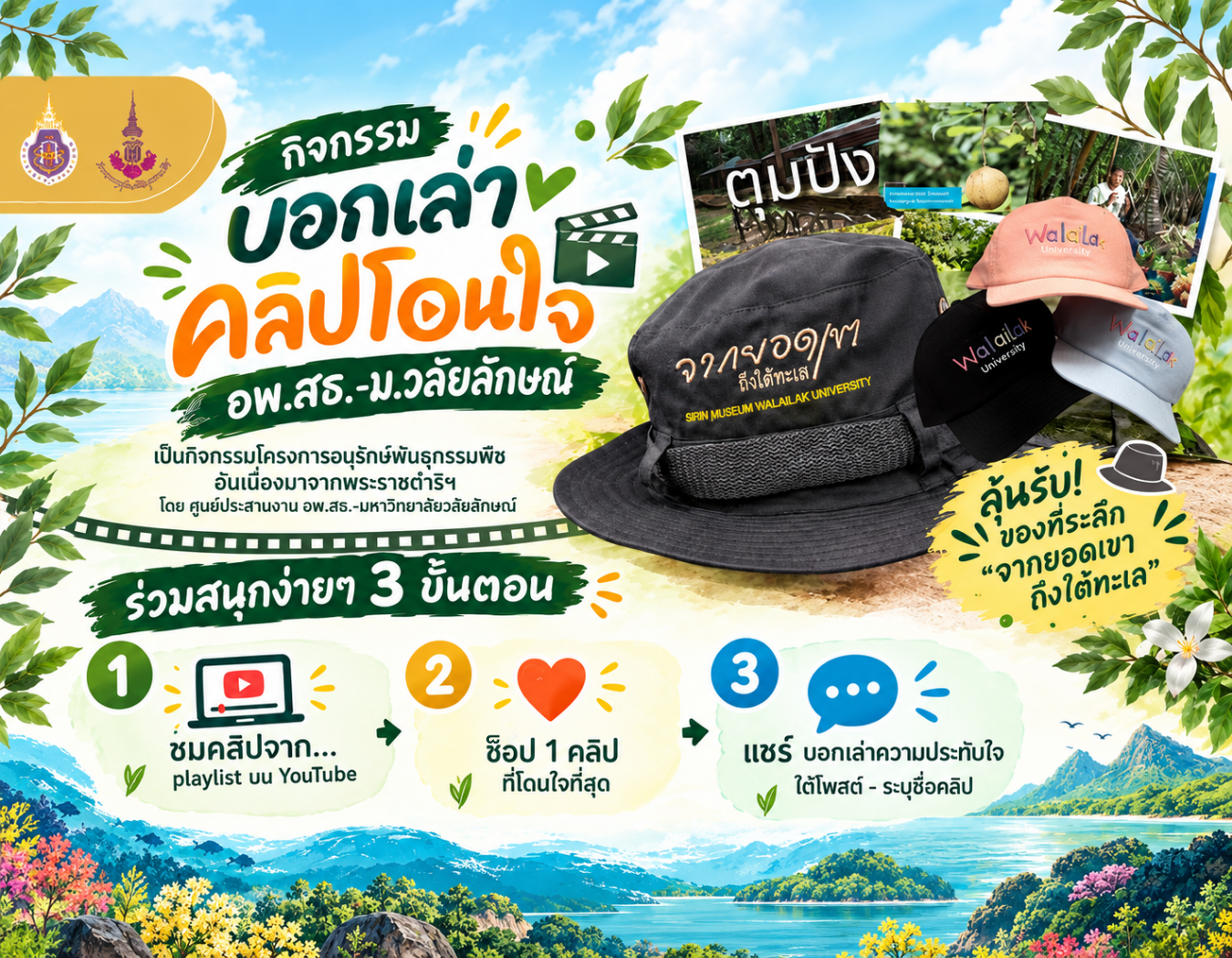 บอกเล่า คลิปโดนใจ อพ.สธ.-มวล. ชวนแชร์คลิปโปรด ลุ้นรับของที่ระลึก