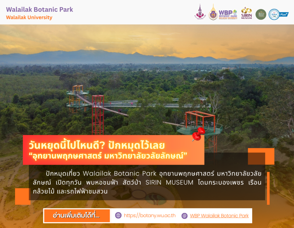 12/10/69 เที่ยวอุทยานพฤกษศาสตร์ มหาวิทยาลัยวลัยลักษณ์ เปิดทุกวัน ครบทั้งธรรมชาติและแหล่งเรียนรู้